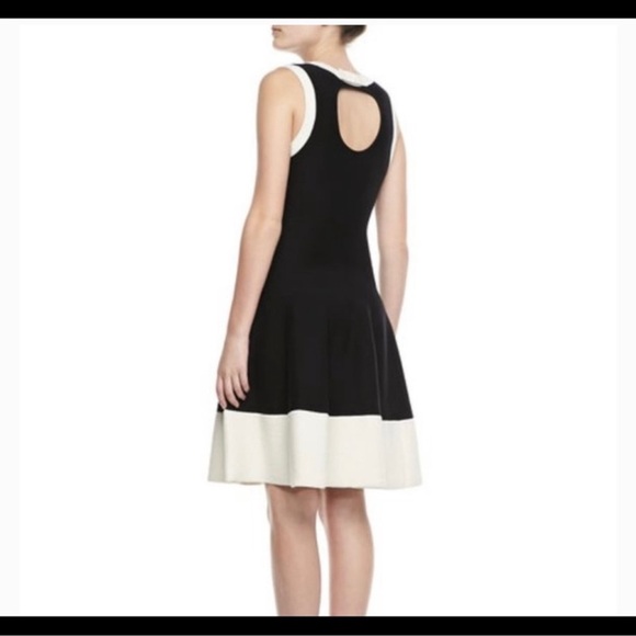 Kate Spade Quincy Brighton Black And Cream Cocktail Dress - Picture 2 of 6
